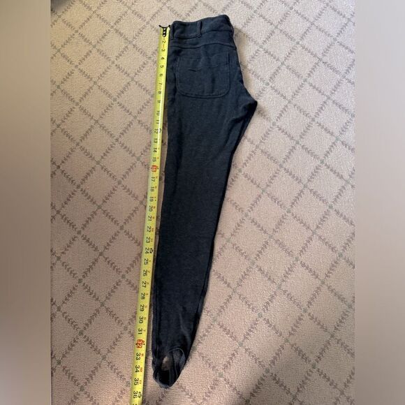 Vince heathered charcoal gray stirrup leggings with equestrian details - 0 - Picture 7 of 11